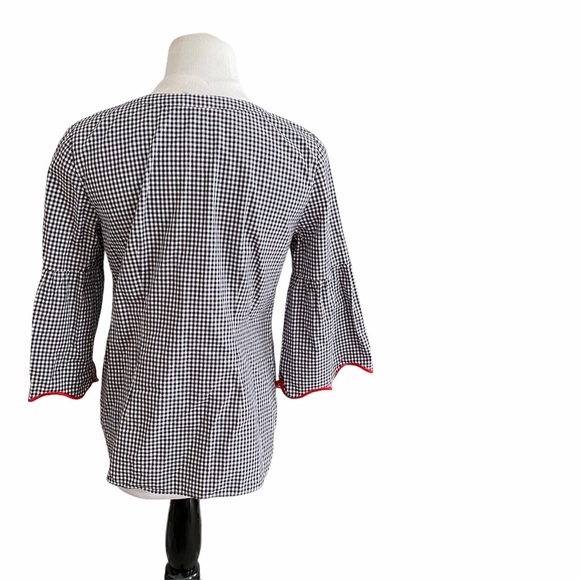 33-Oprah Magazine Collection Talbots Gingham Top - Picture 3 of 8